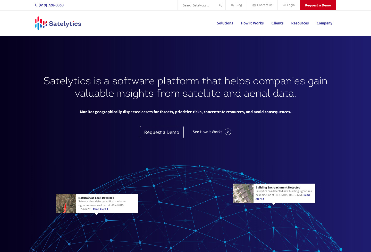 Satelytics Homepage